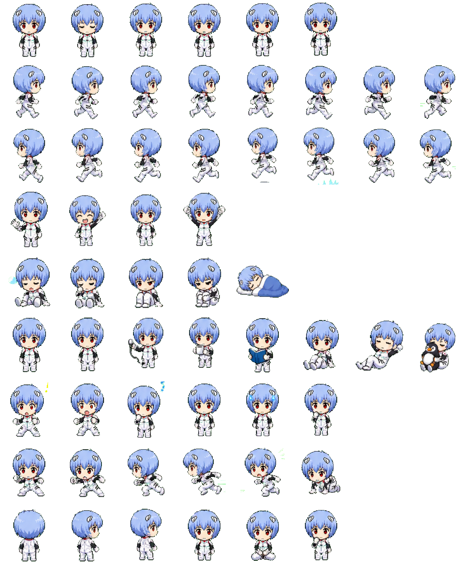Rei Ayanami Codex pet original spritesheet
