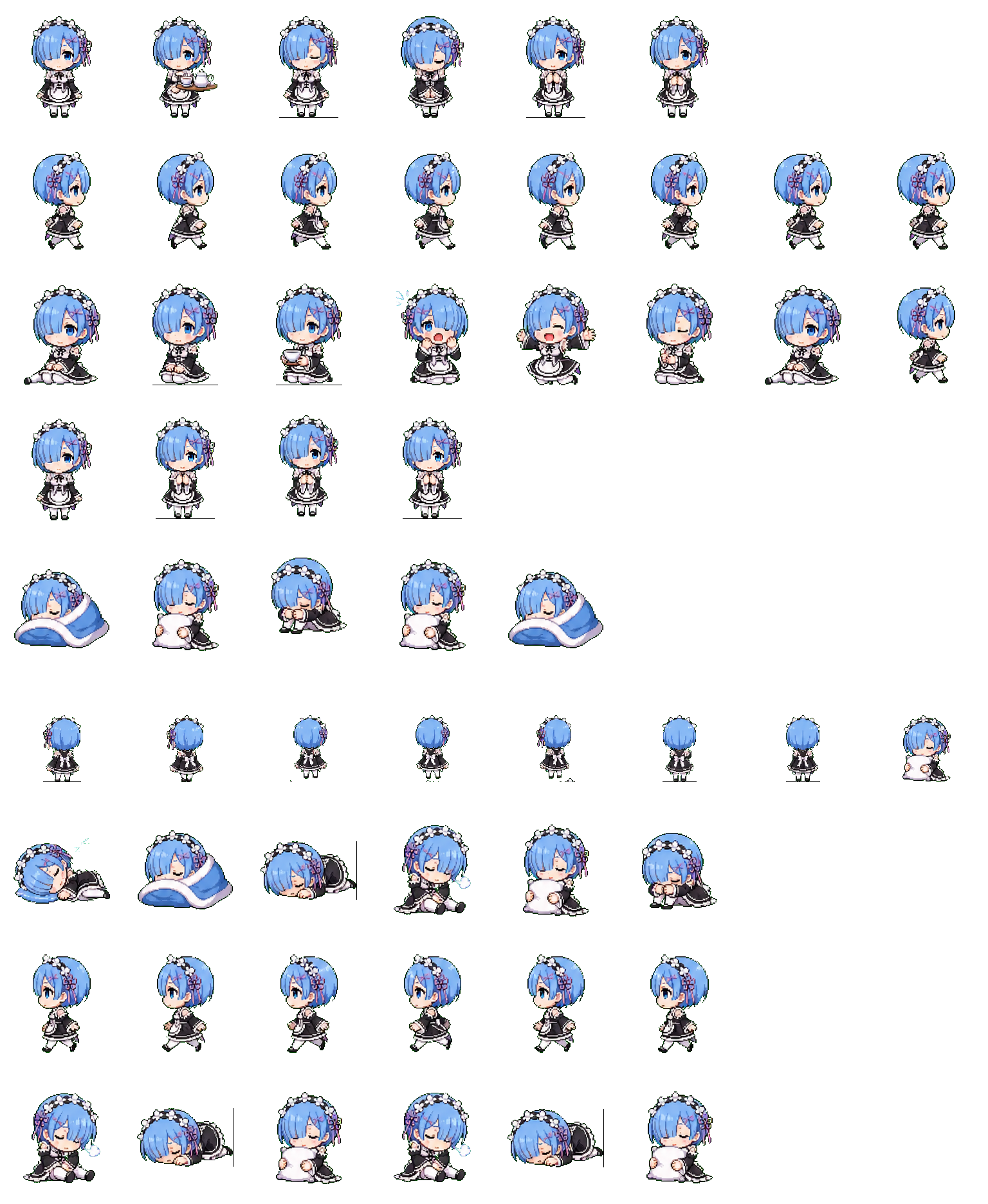Rem Chibi Codex pet original spritesheet
