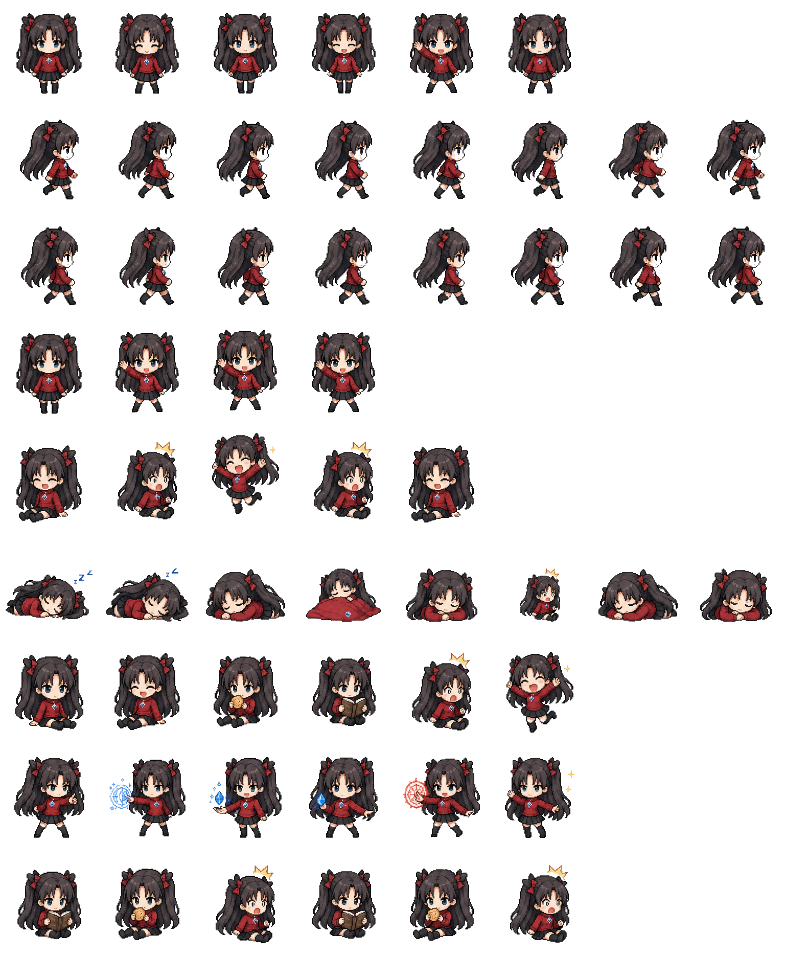 Rin Chibi Codex pet original spritesheet