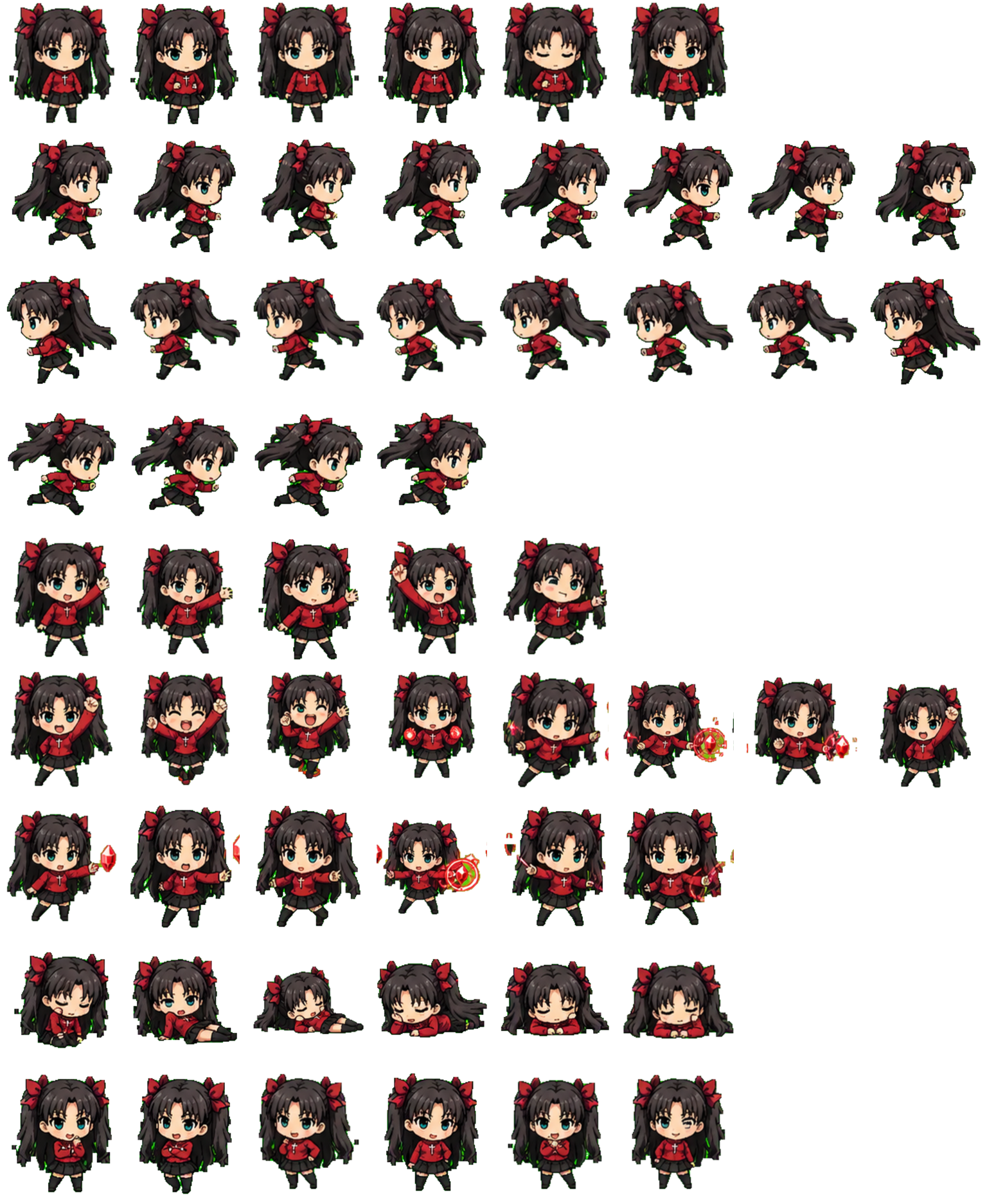 Rin Tohsaka Codex pet original spritesheet