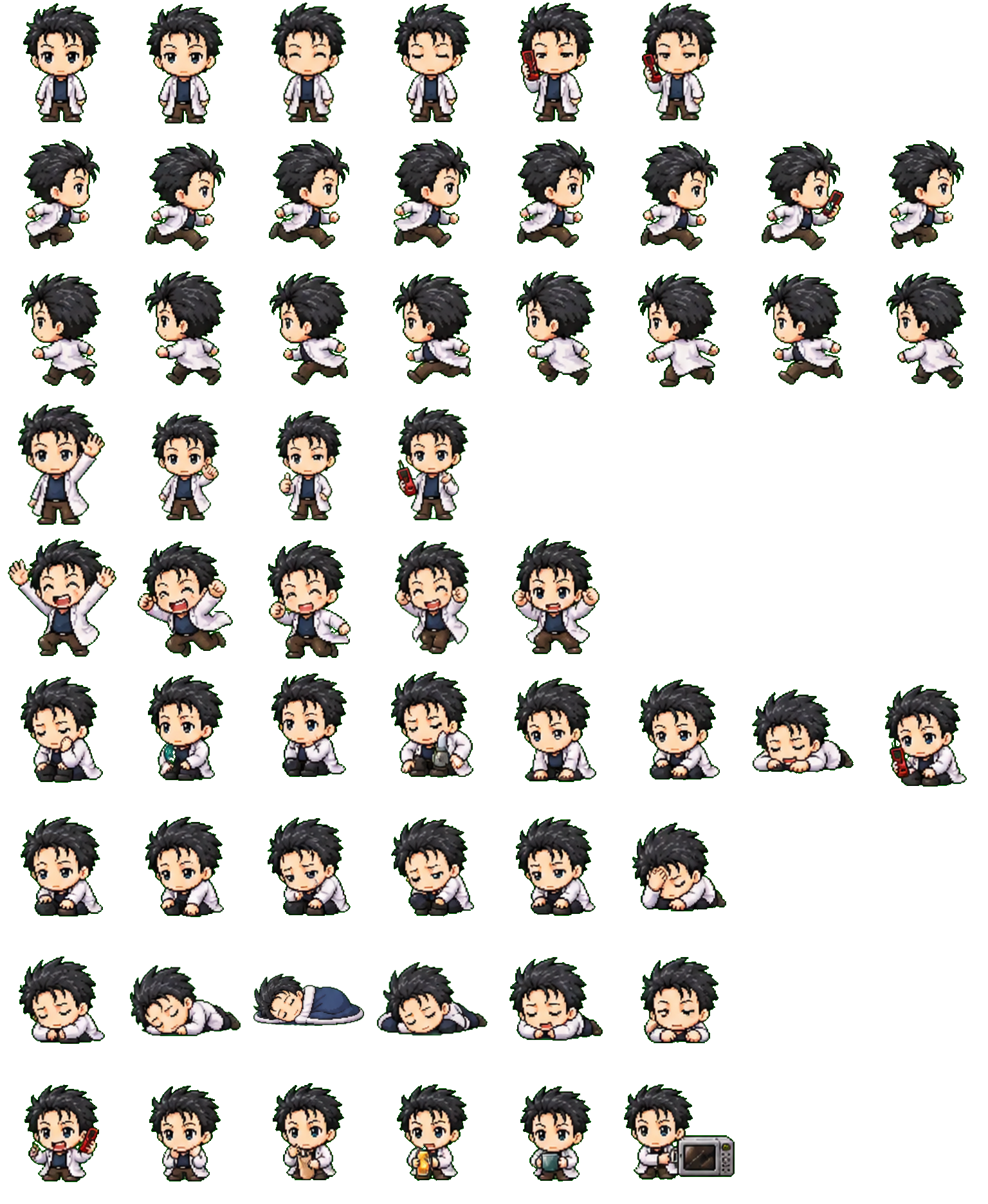 Rintarou Okabe Codex pet original spritesheet