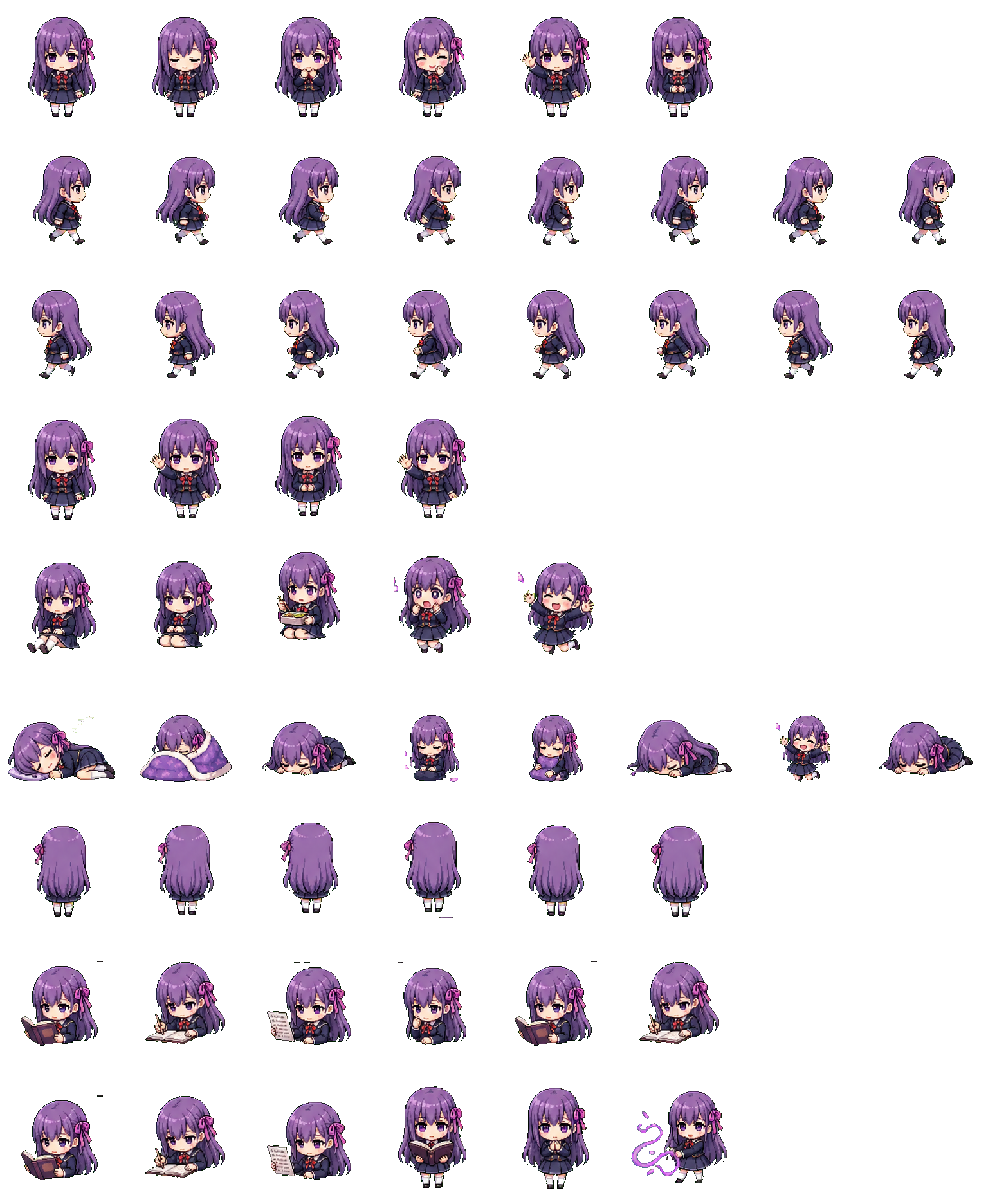Sakura Chibi Codex pet original spritesheet