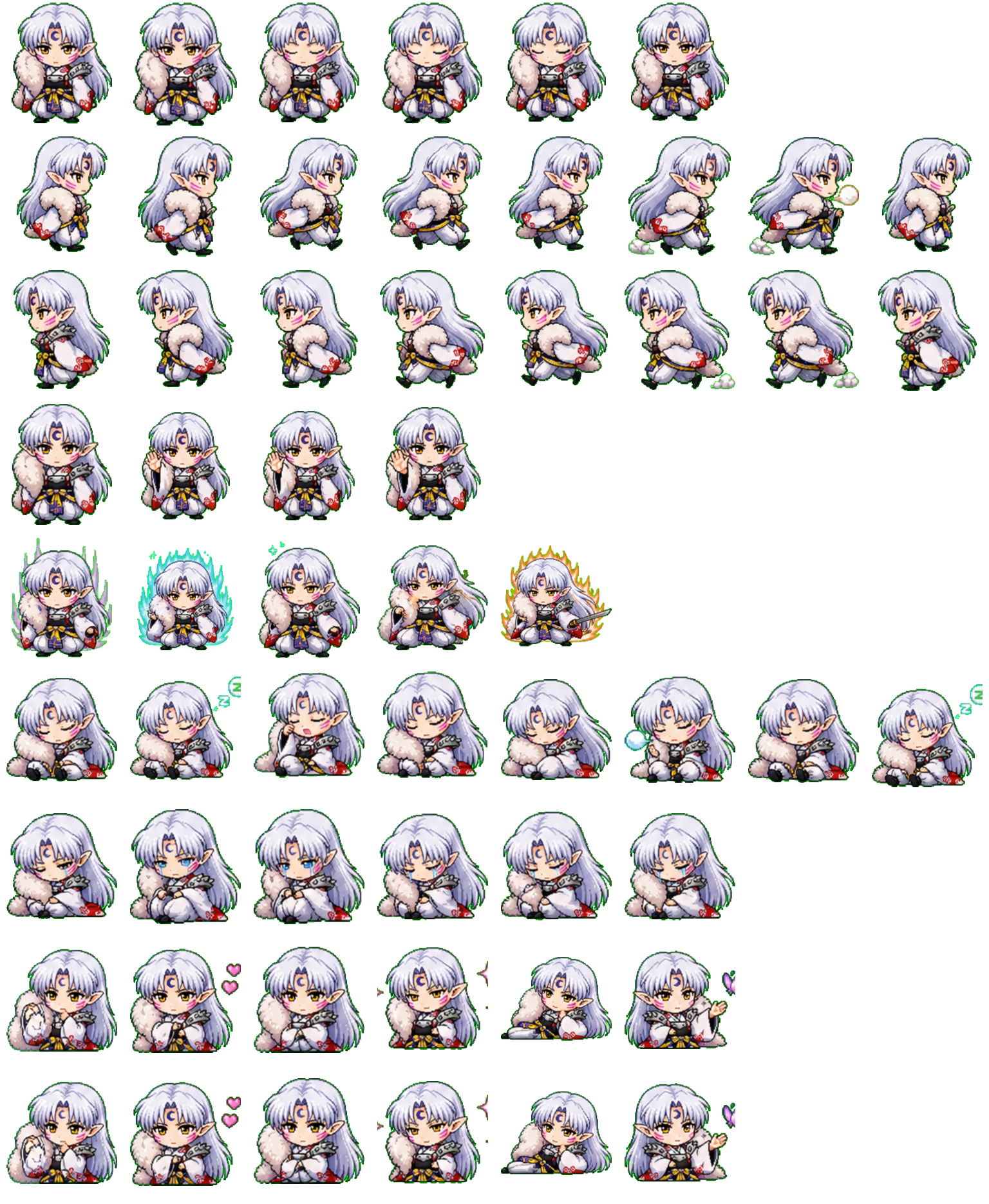 Sesshomaru Codex pet original spritesheet