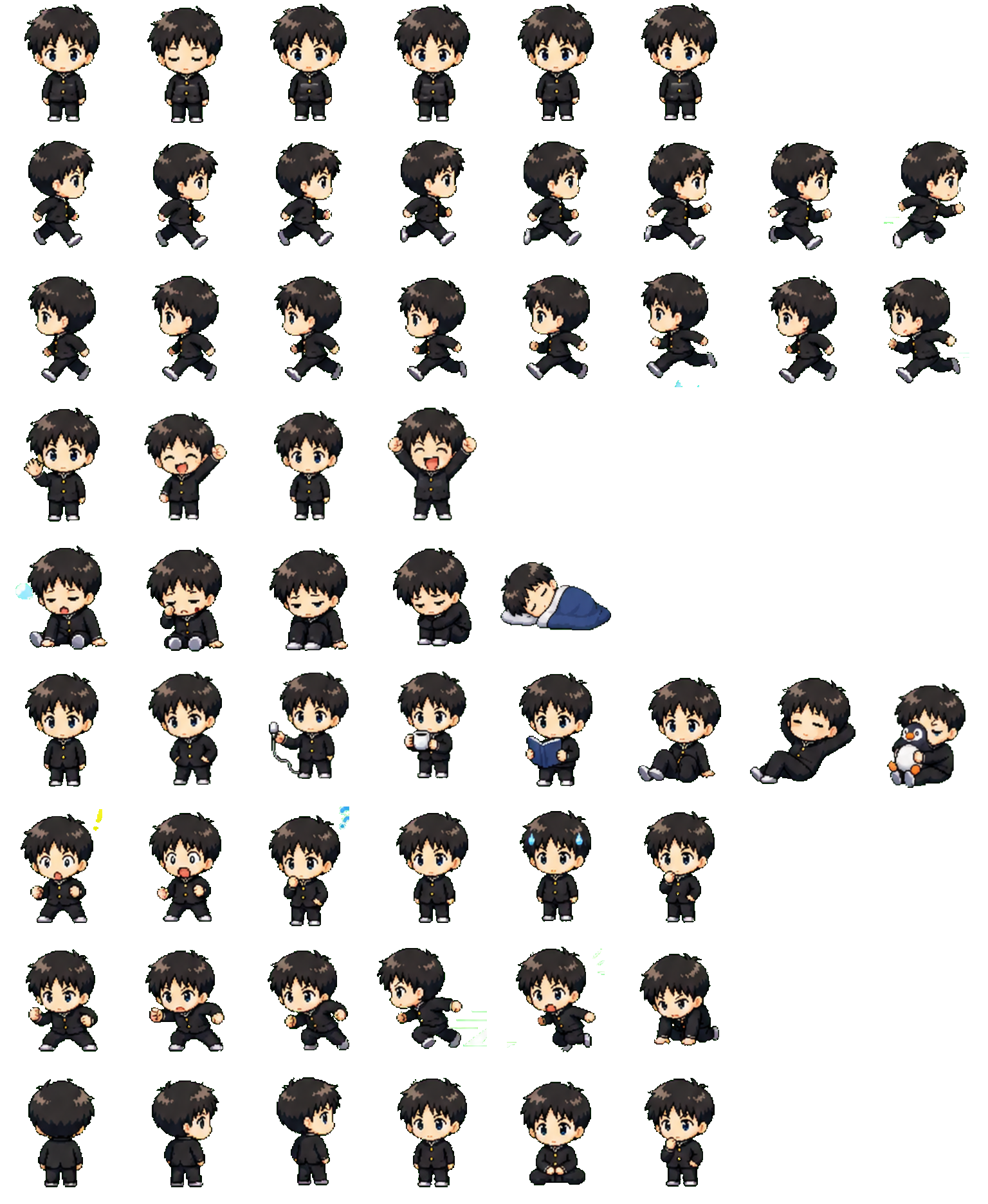 Shinji Ikari Codex pet original spritesheet