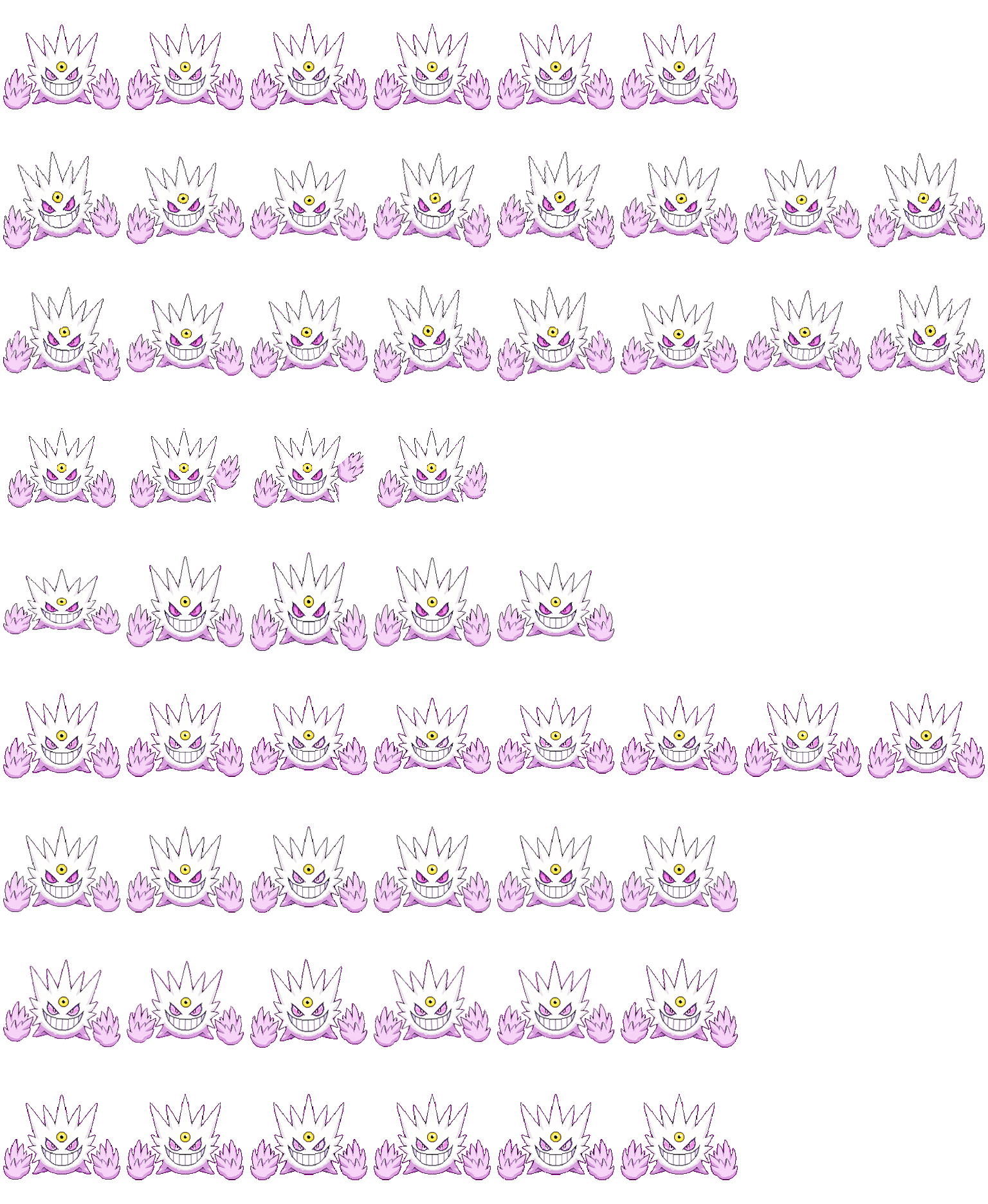 Shiny Mega Gengar Codex pet original spritesheet