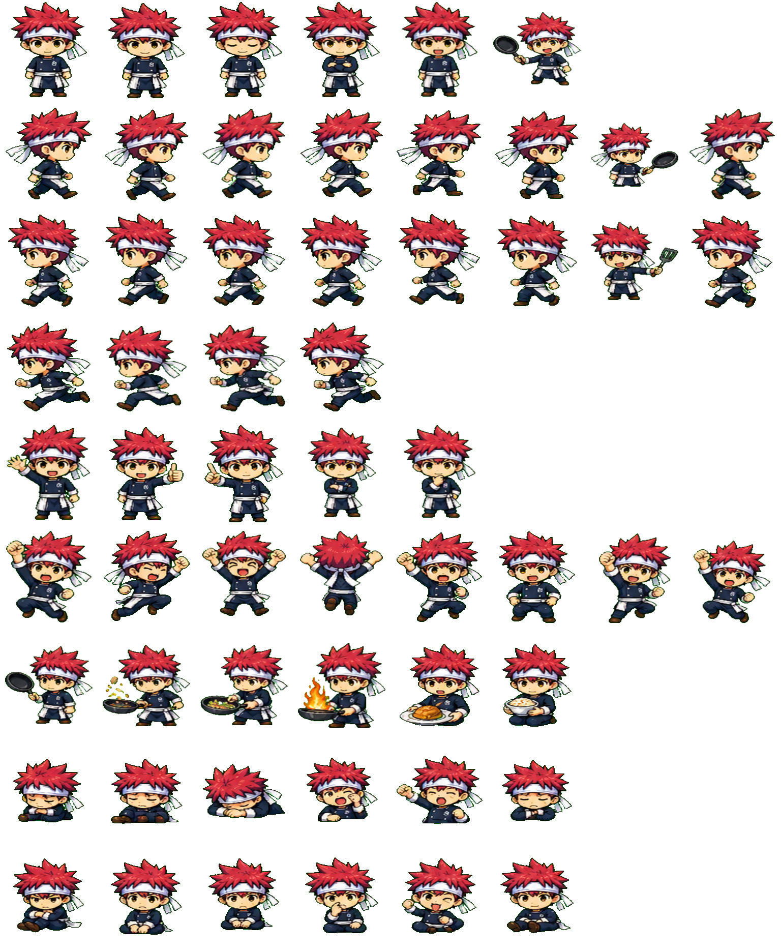 Soma Yukihira Codex pet original spritesheet
