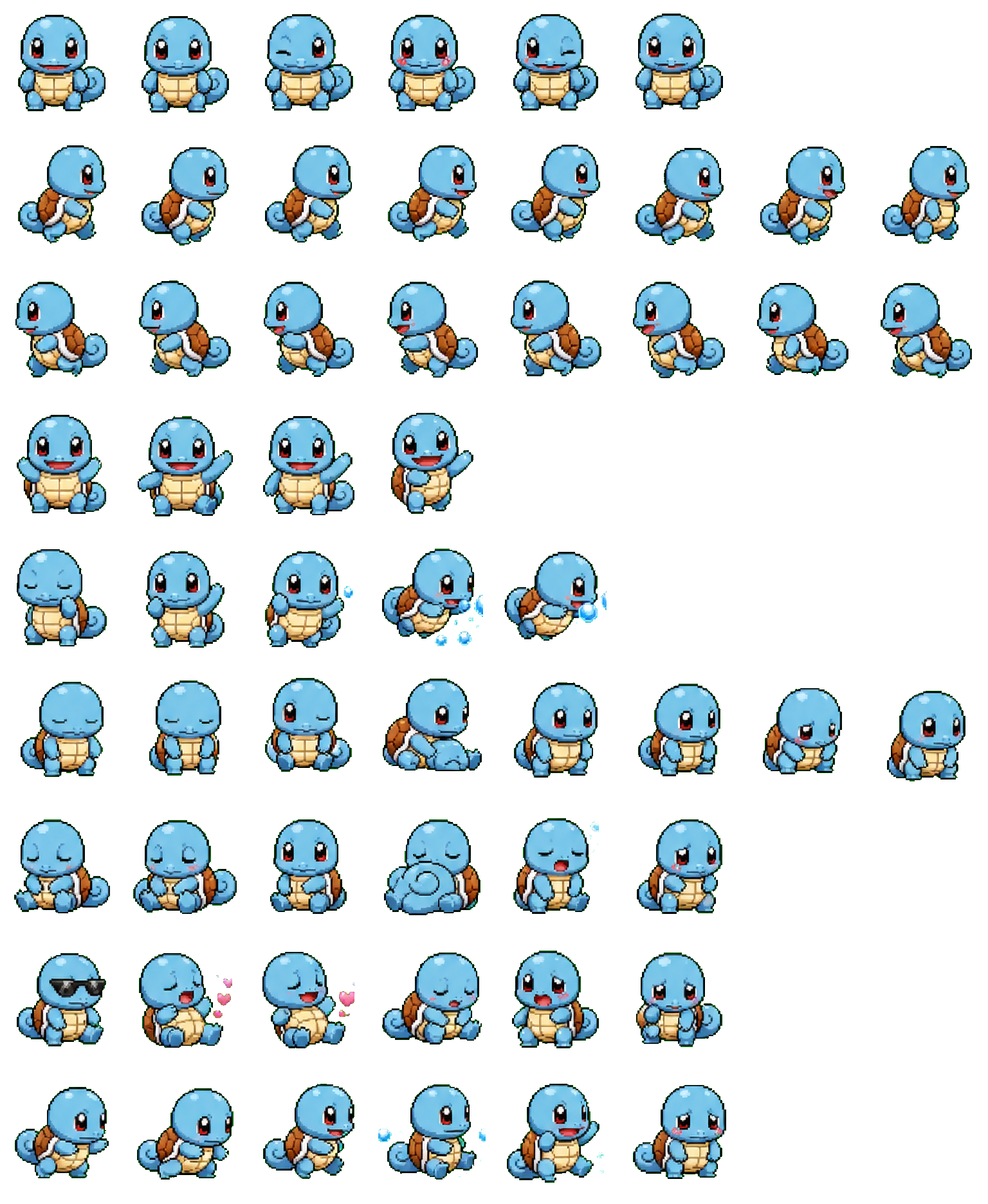 Squirtle Codex pet original spritesheet