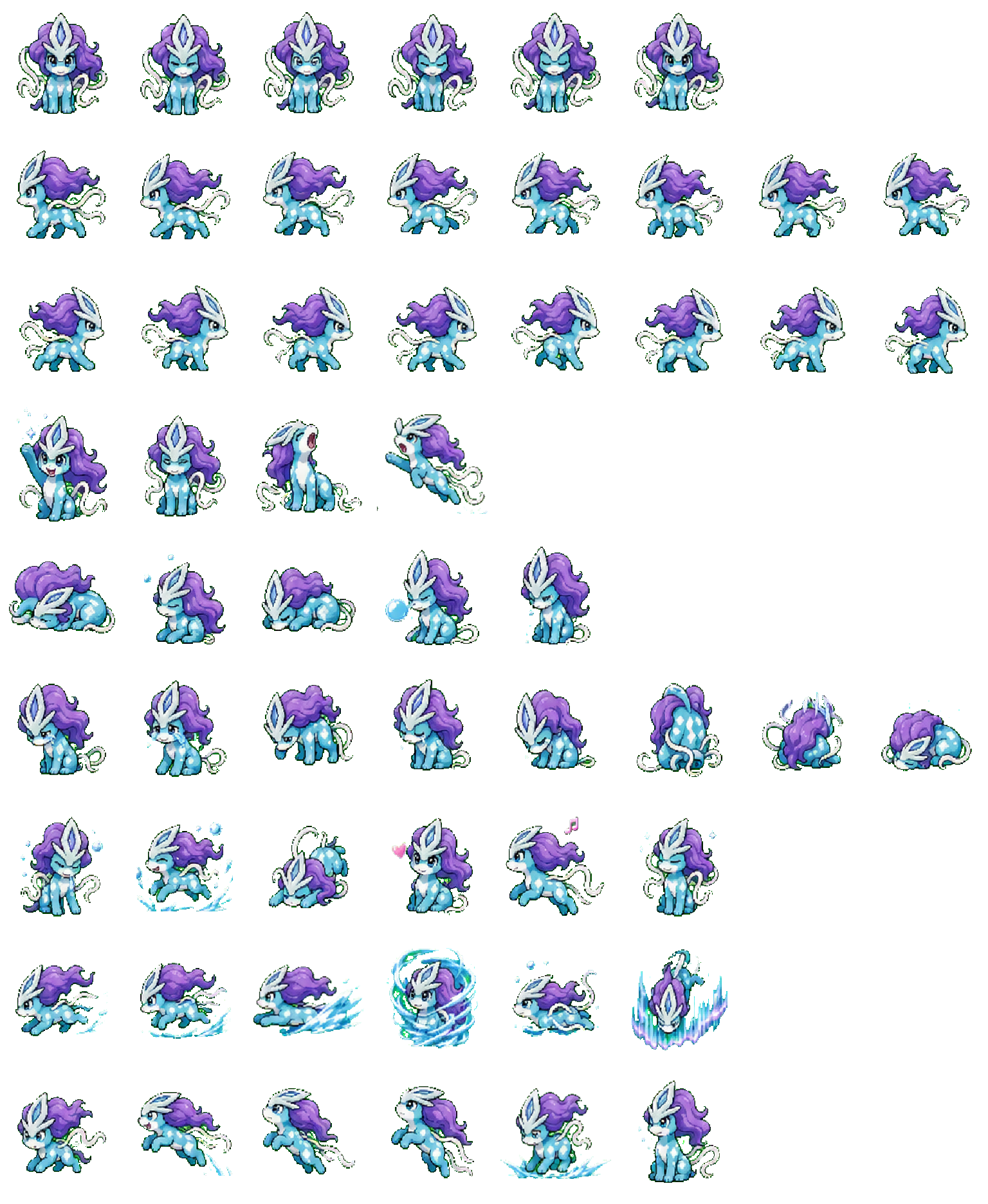 Suicune Codex pet original spritesheet
