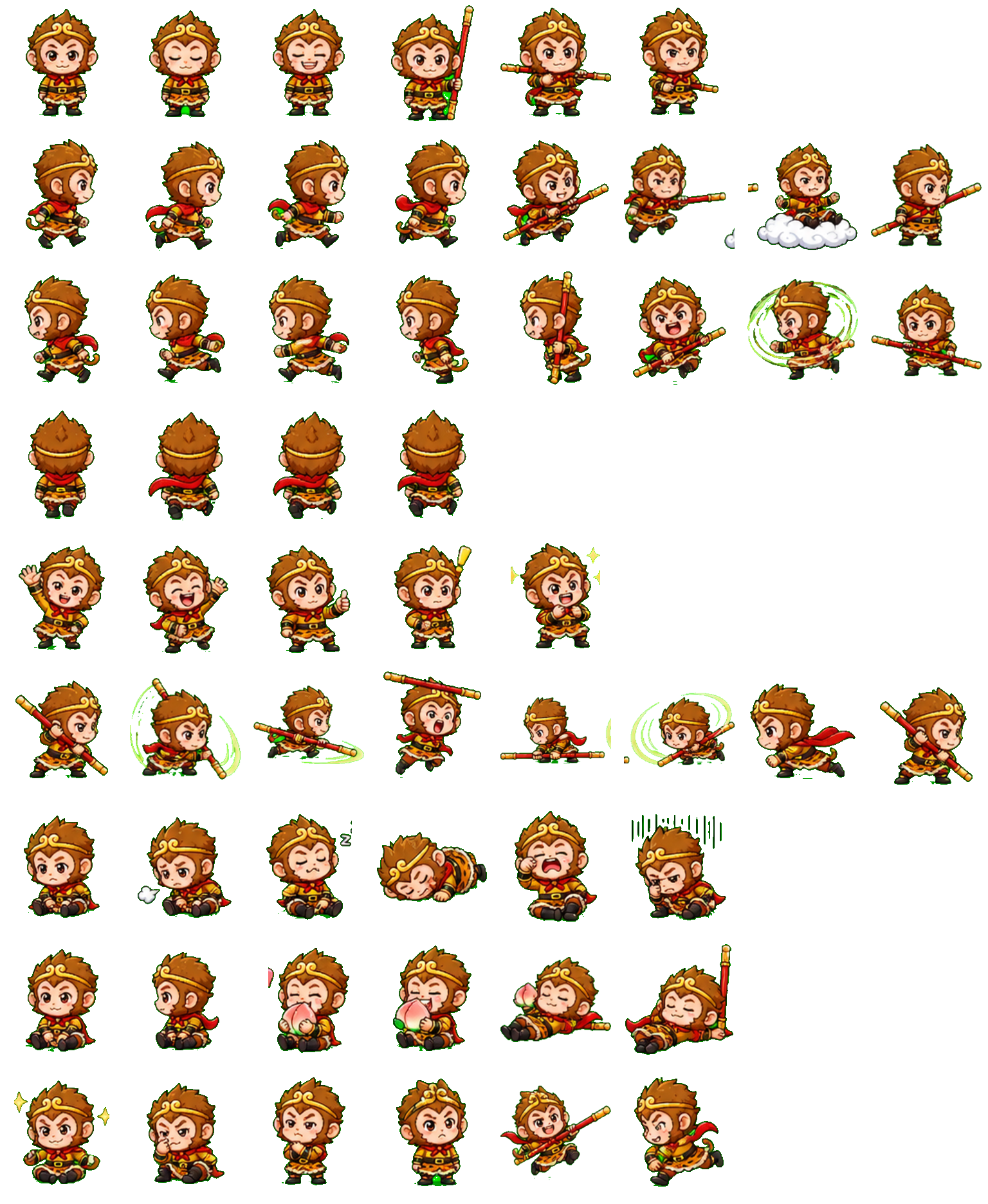 Sun Wukong Codex pet original spritesheet