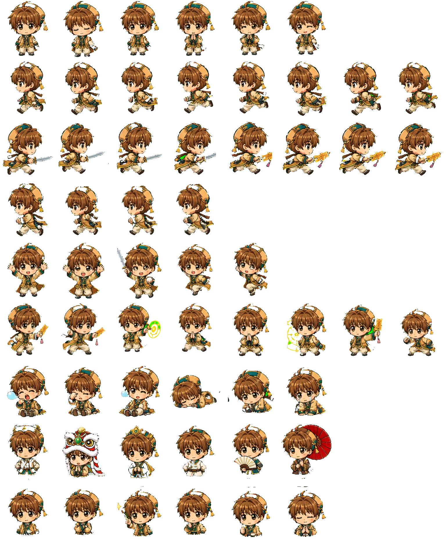 Syaoran Li Codex pet original spritesheet