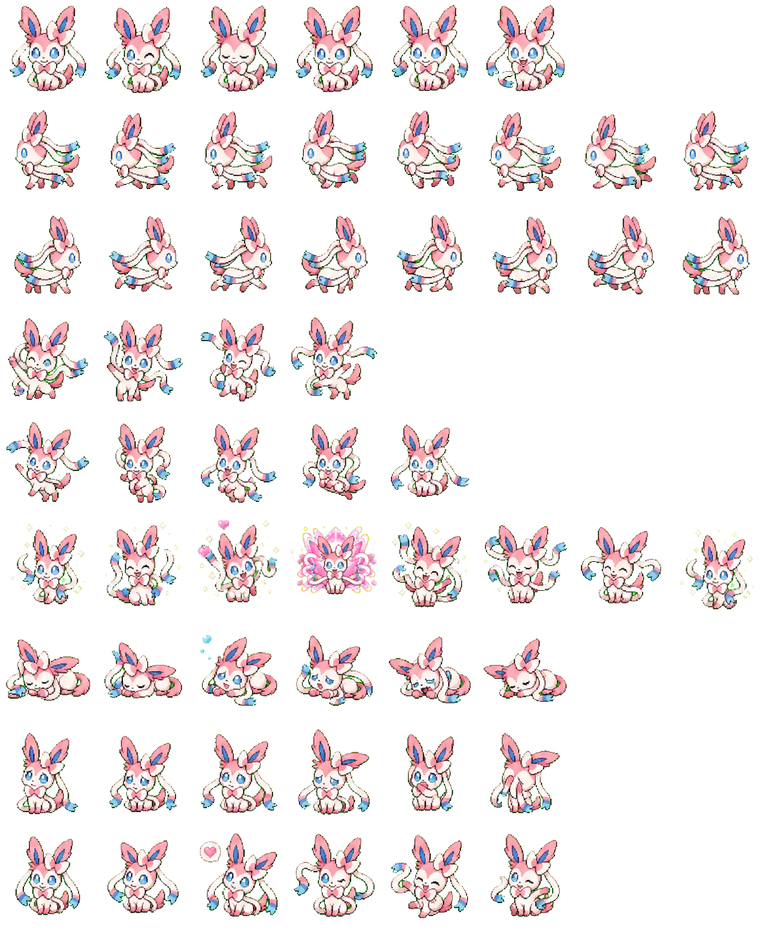 Sylveon Codex pet original spritesheet