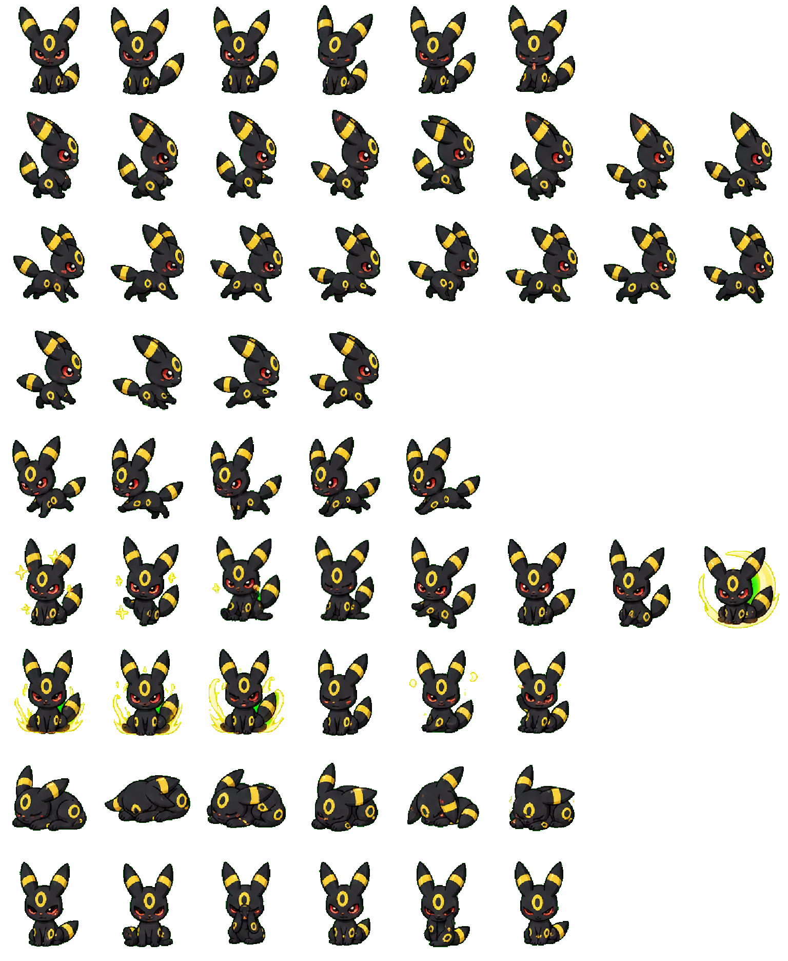 Umbreon Codex pet original spritesheet