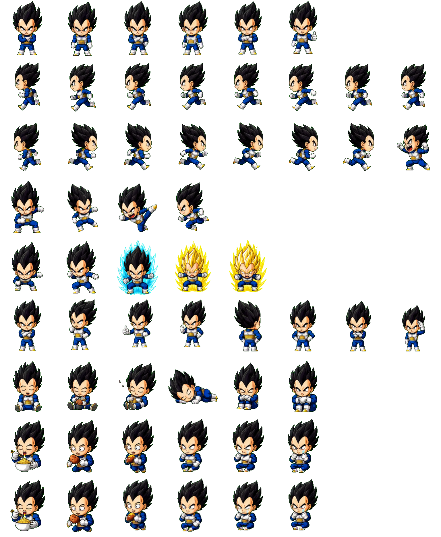 Vegeta Codex pet original spritesheet