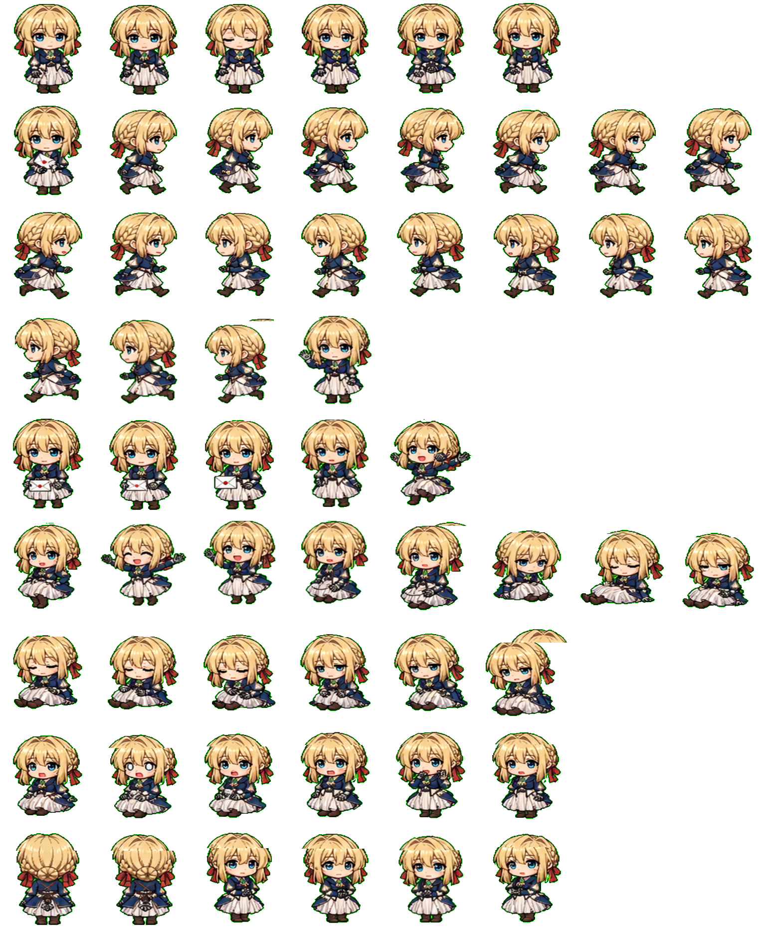 Violet Evergarden Codex pet original spritesheet