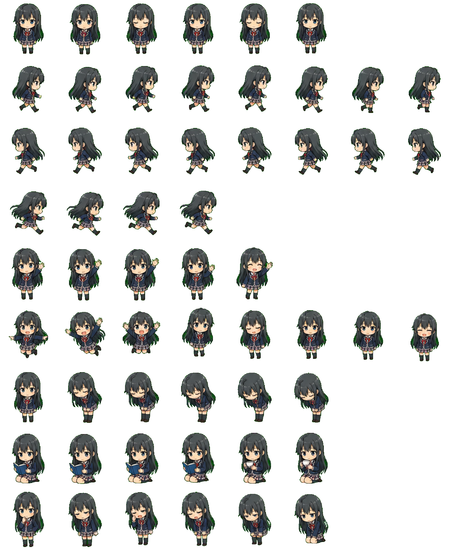 Yukino Yukinoshita Codex pet original spritesheet