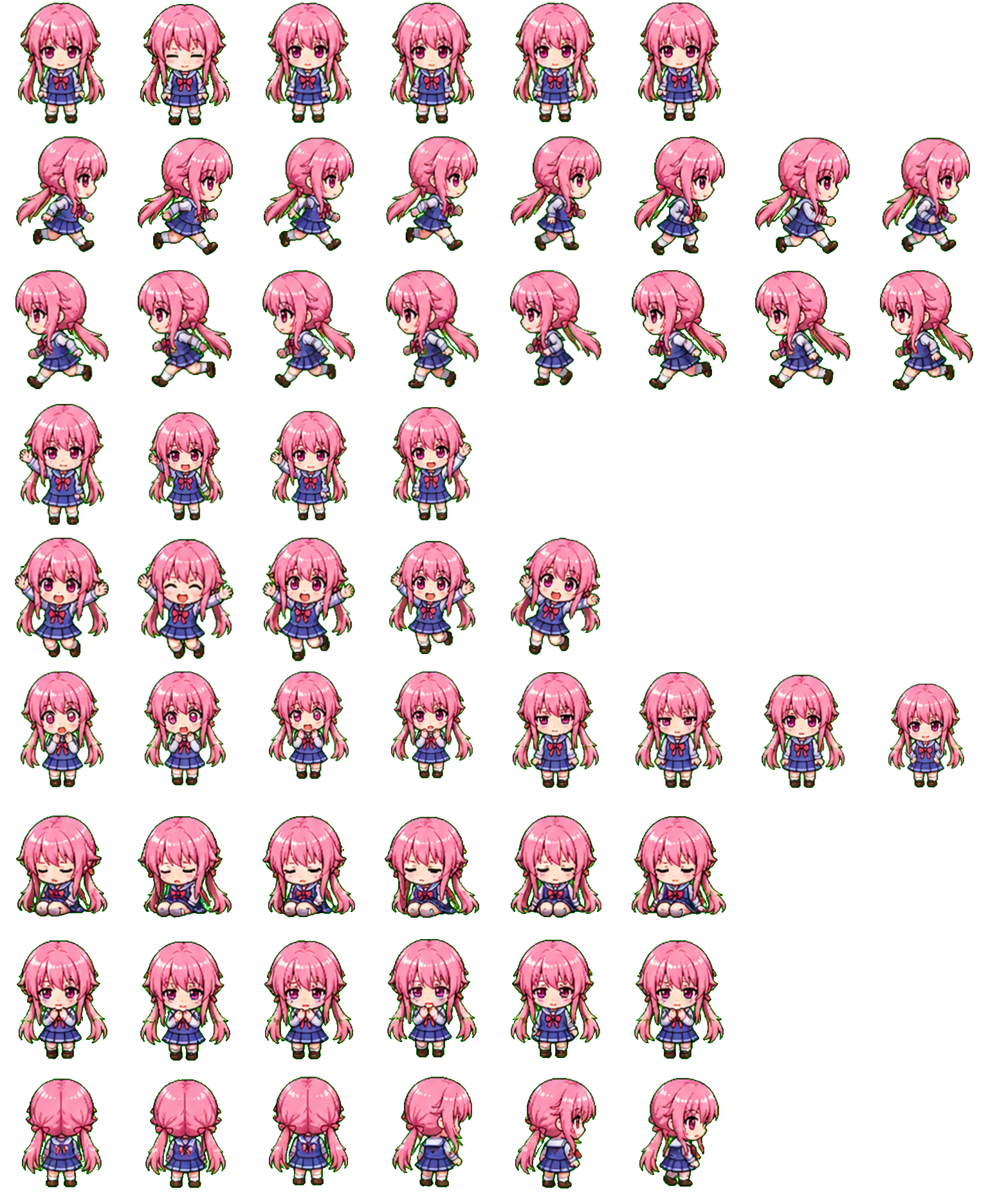 Yuno Gasai Codex pet original spritesheet