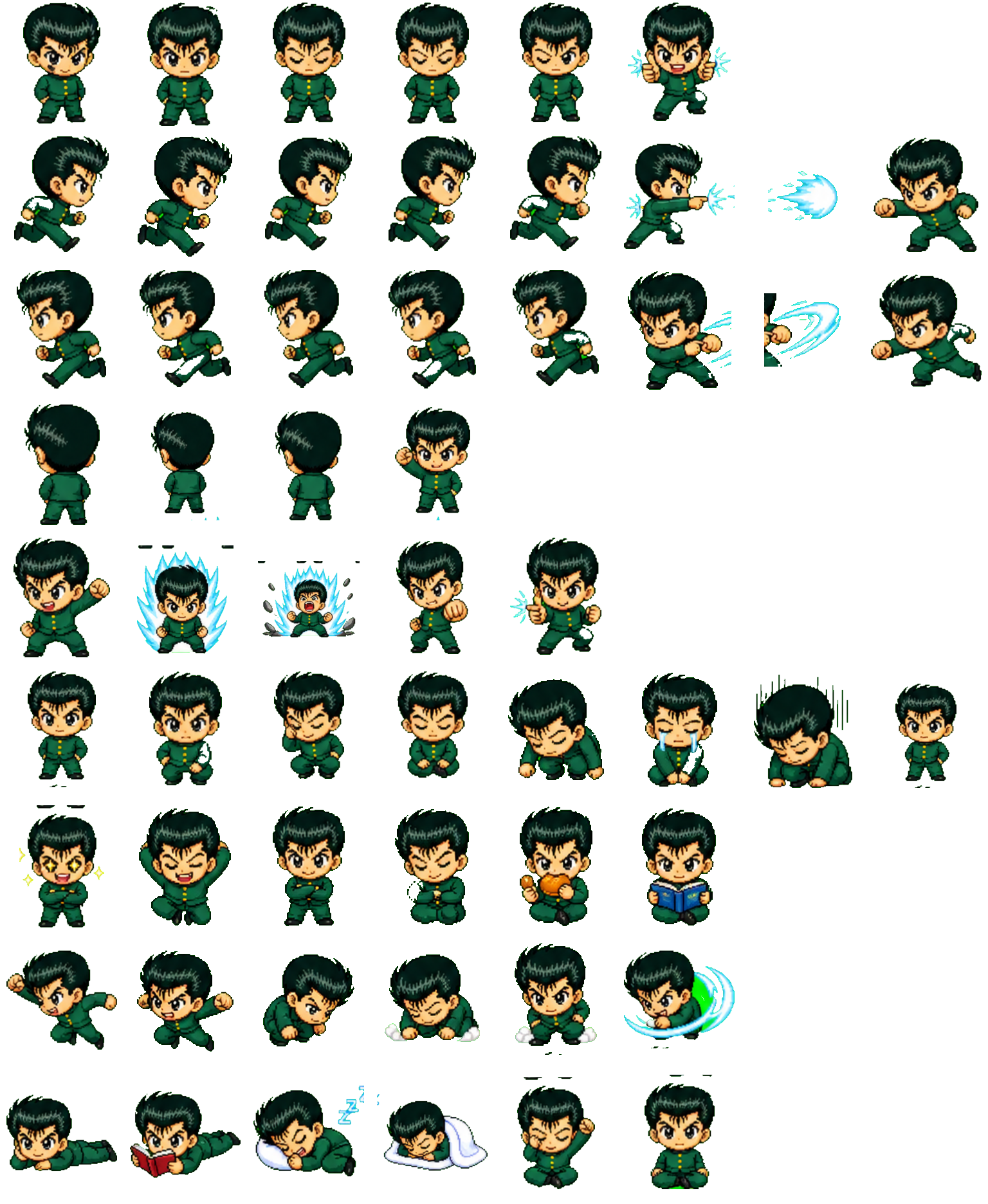 Yusuke Urameshi Codex pet original spritesheet