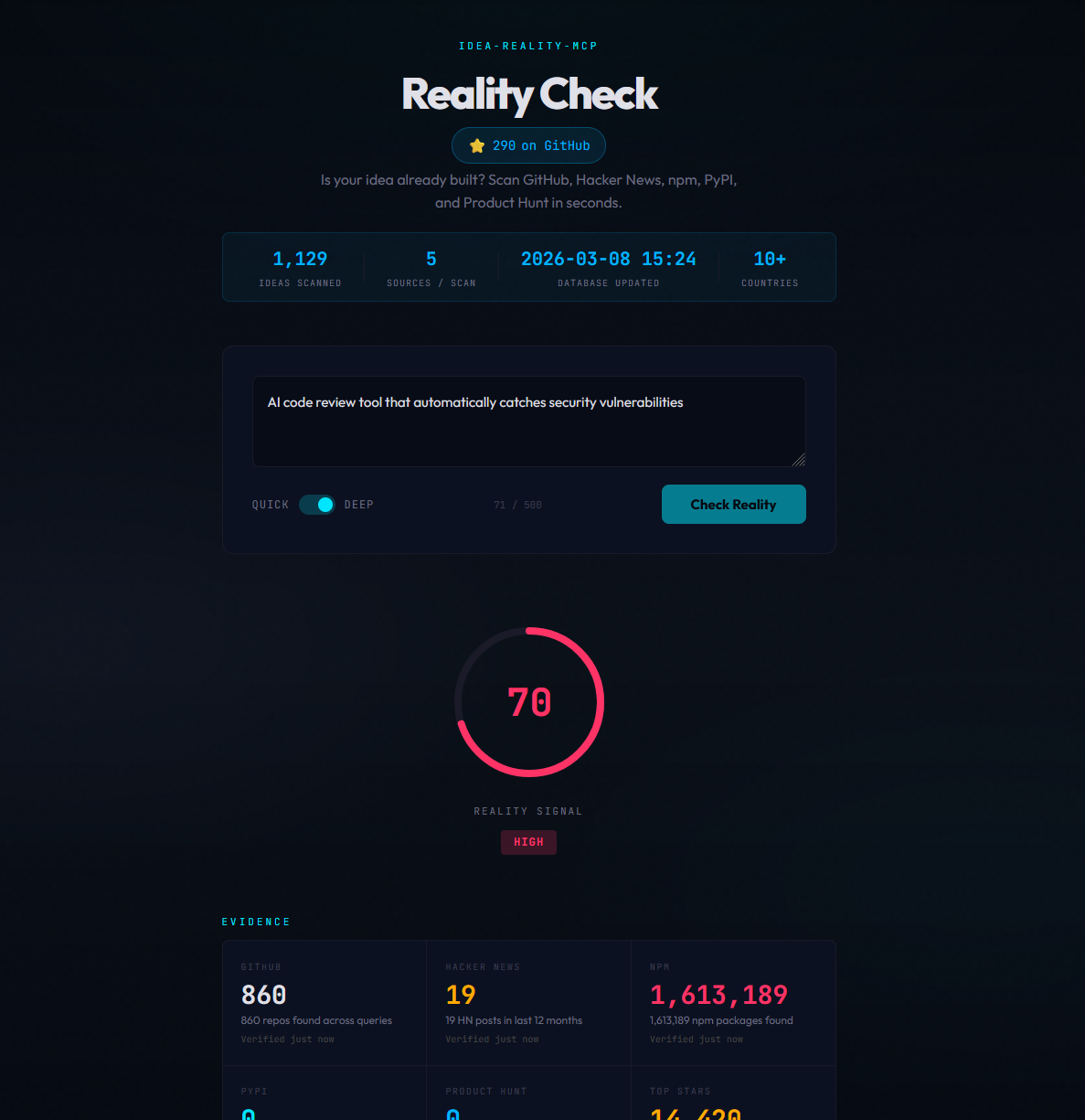 idea-reality-mcp scan result