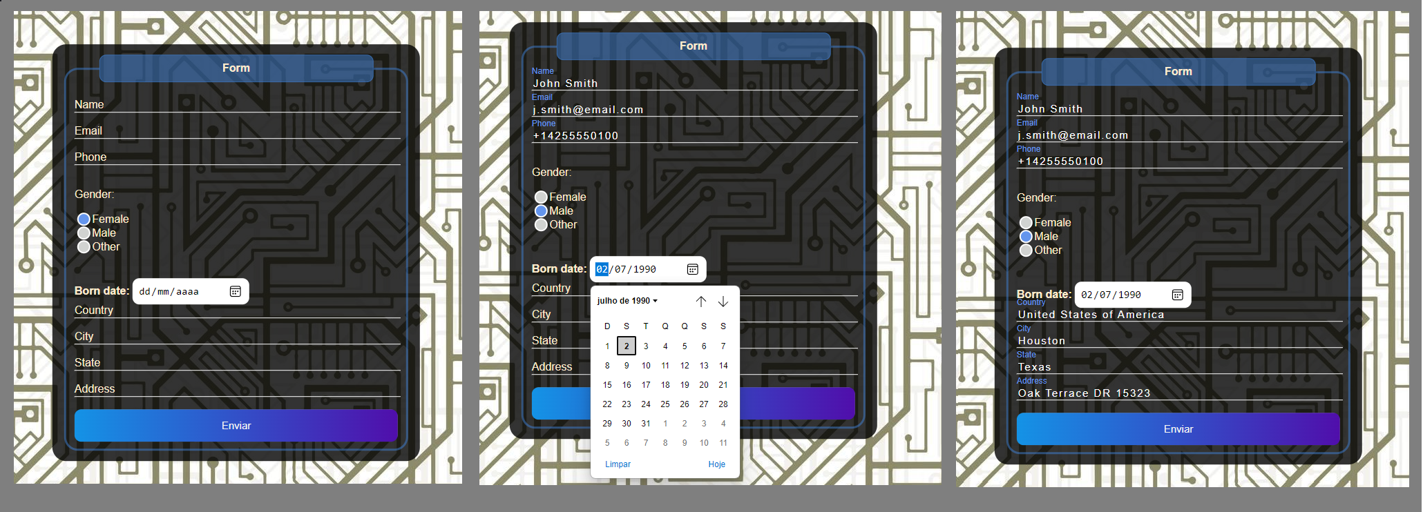 GitHub - mnluan/registration_page: A web page to perform a simple ...