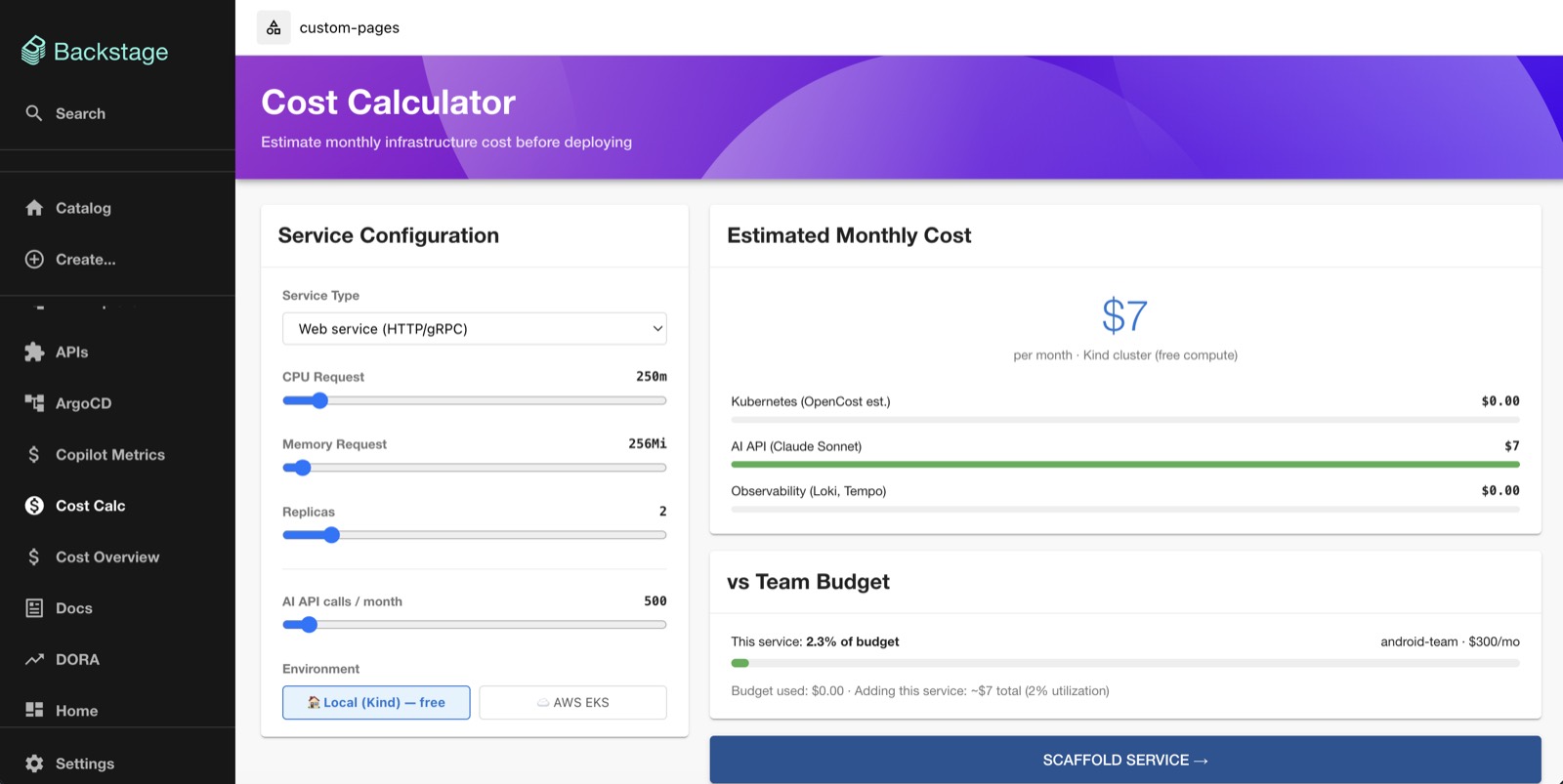 Cost Calculator