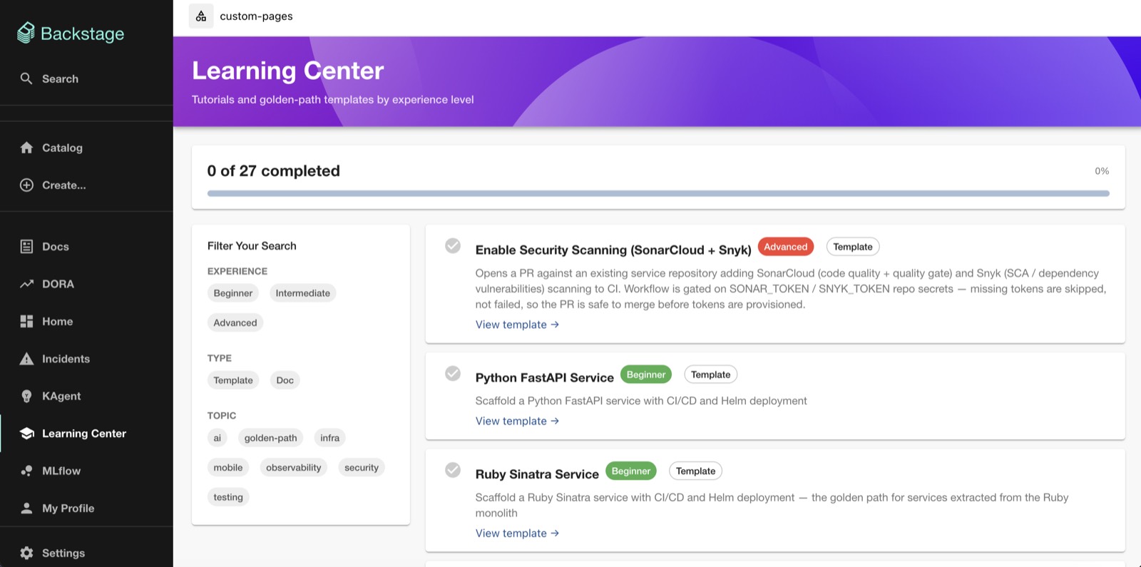 Learning Center