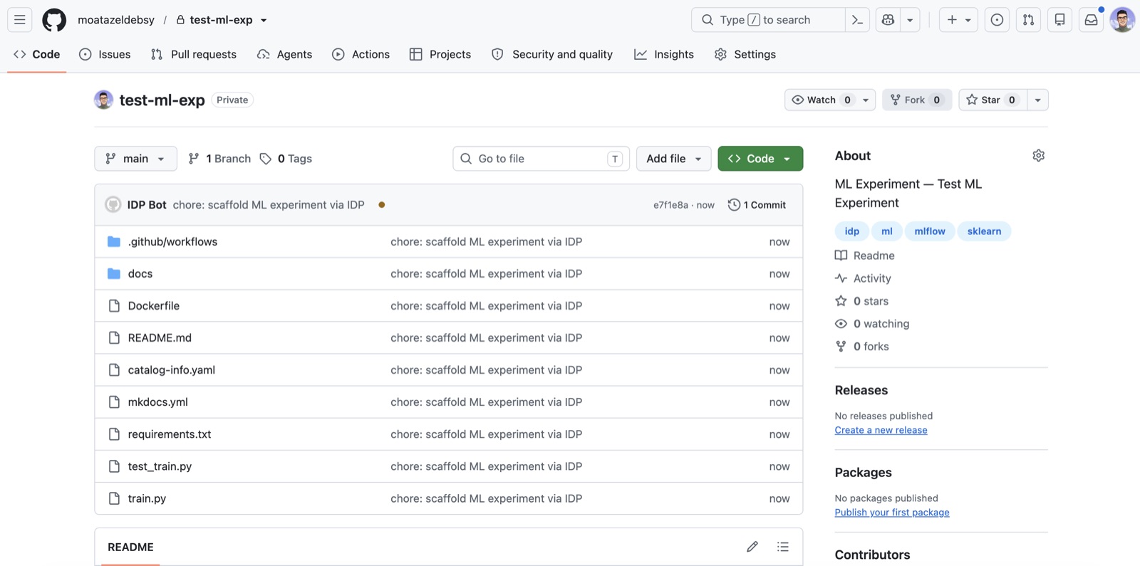Scaffolded repo