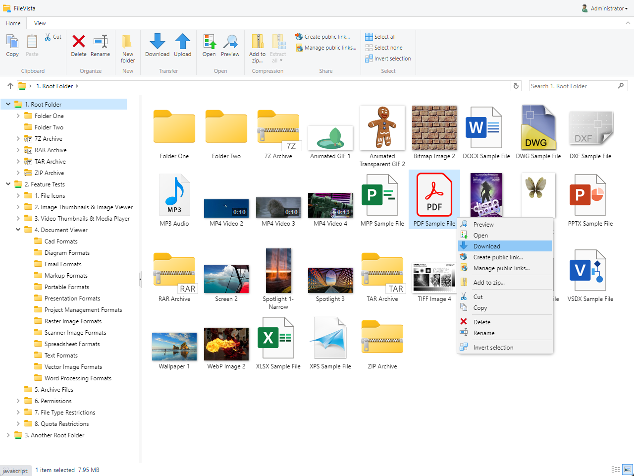 File Manager for Self-Hosted File Sharing