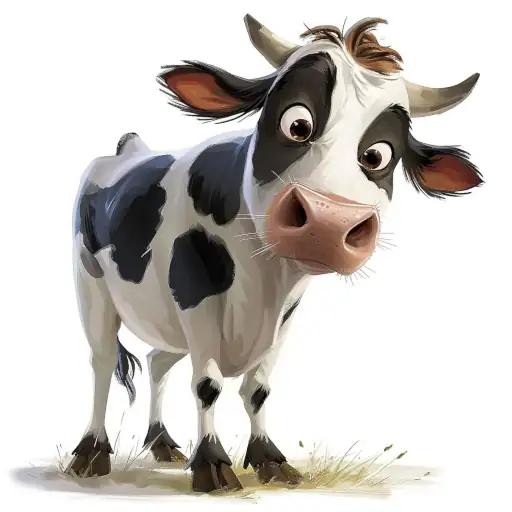 Cartoon cow illustration