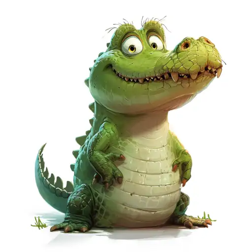 Cartoon crocodile illustration