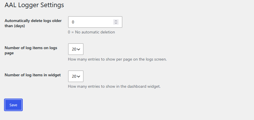 Dashboard Widget
