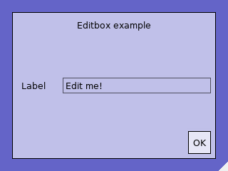 Two Editboxes and a button