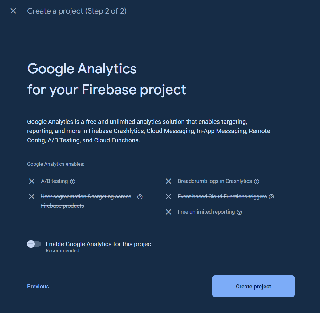 Ignore the Google Analytics