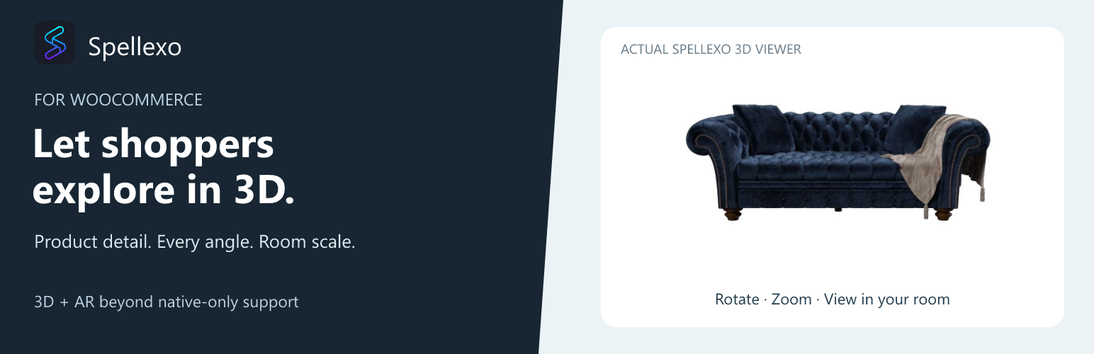 Spellexo for WooCommerce — let shoppers explore in 3D