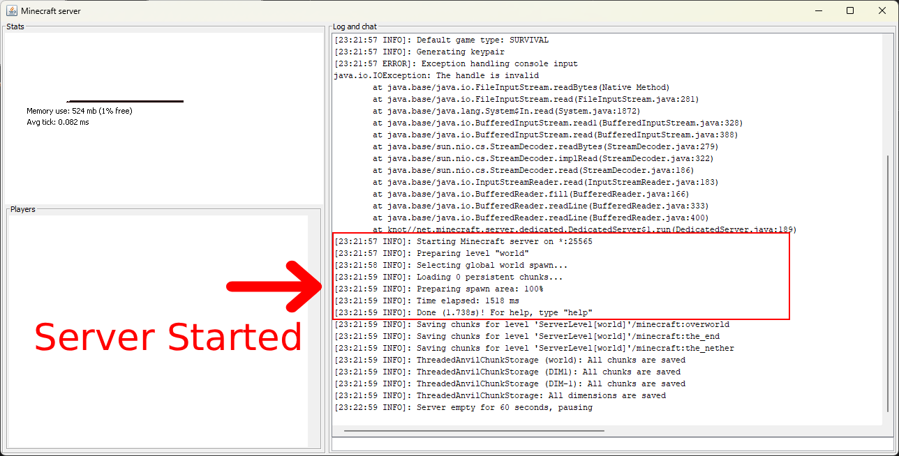 Windows Server Started GUI