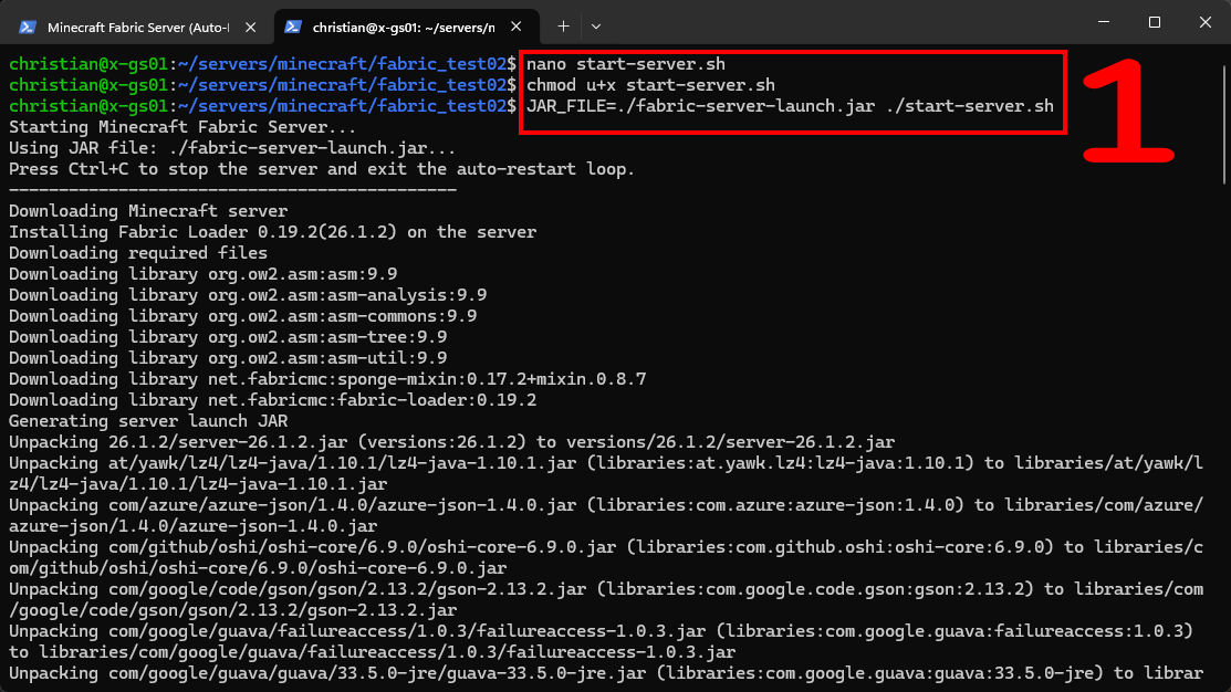 Linux Terminal Start Command