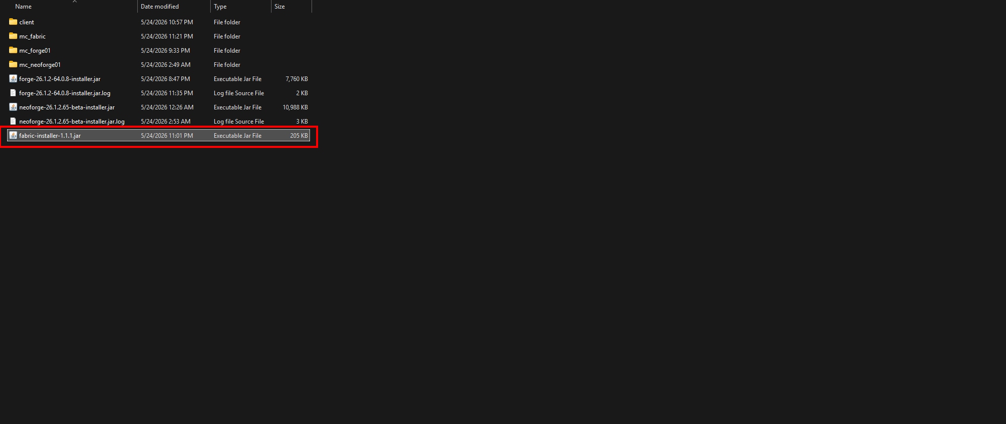Fabric Windows Explorer View Installer