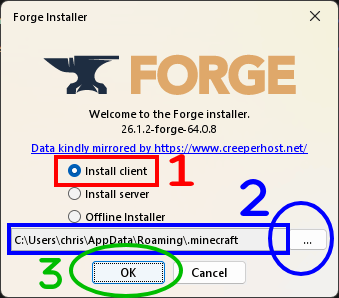 Forge Installer Client
