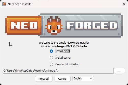 NeoForge Installer GUI