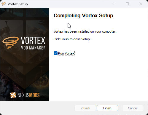 Vortex Installation Complete