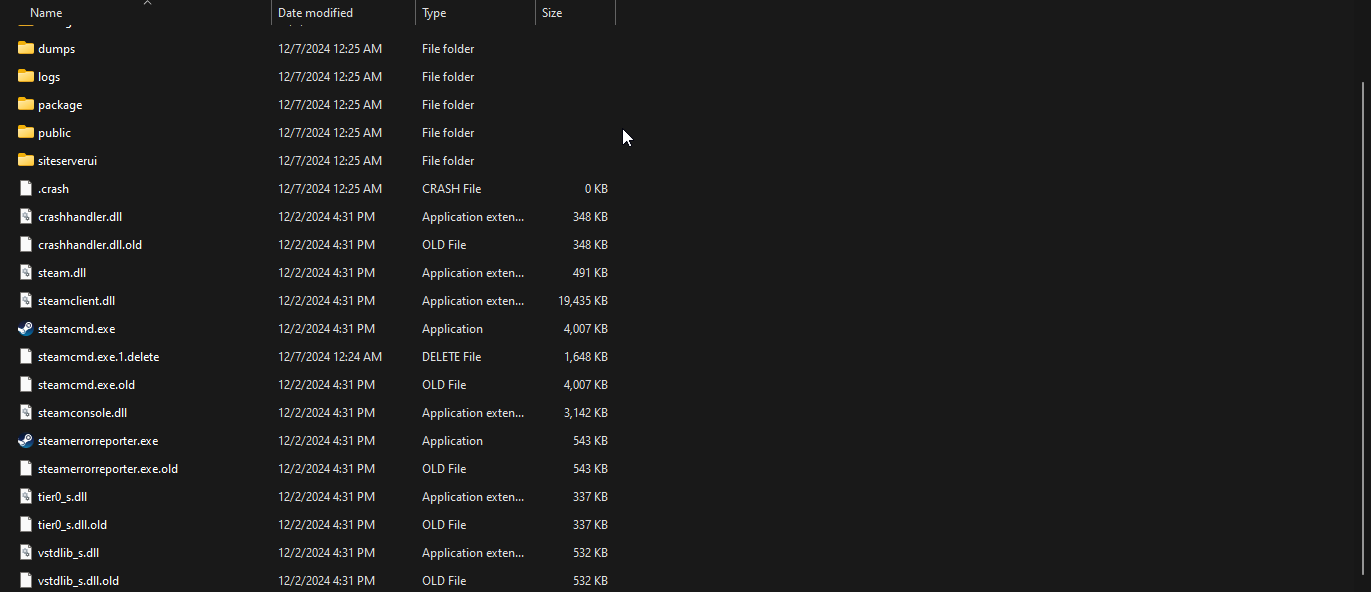 SteamCmd Files