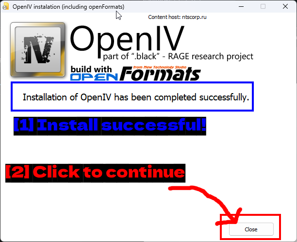 OpenIVのインストール成功