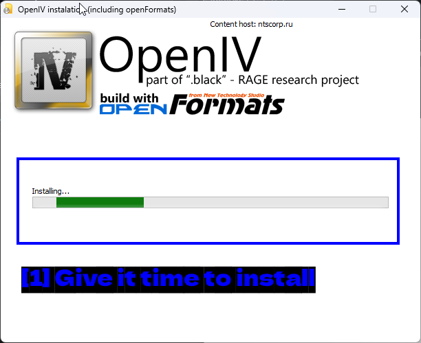 OpenIVのインストール中