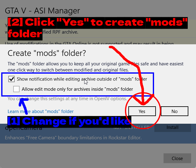 Creating The Mods Folder
