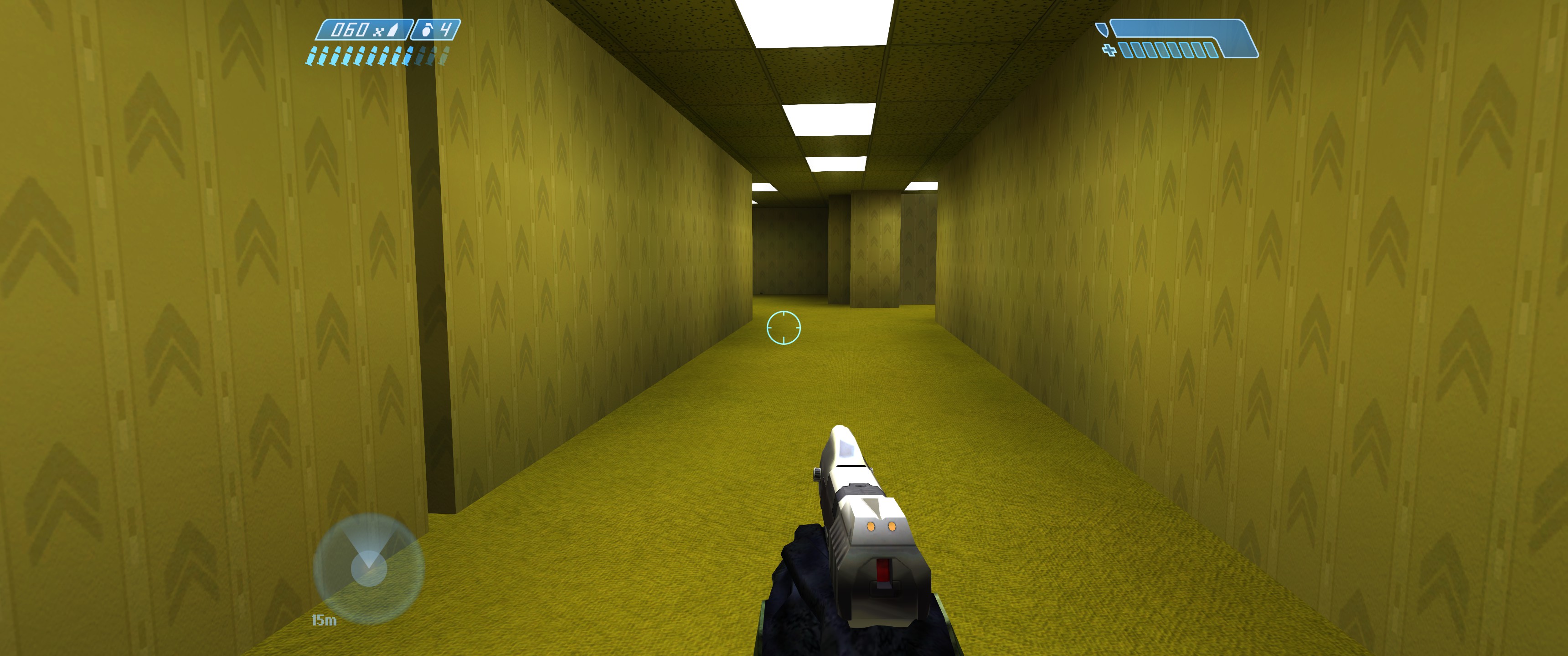 The Backrooms ejecutándose en Halo CE