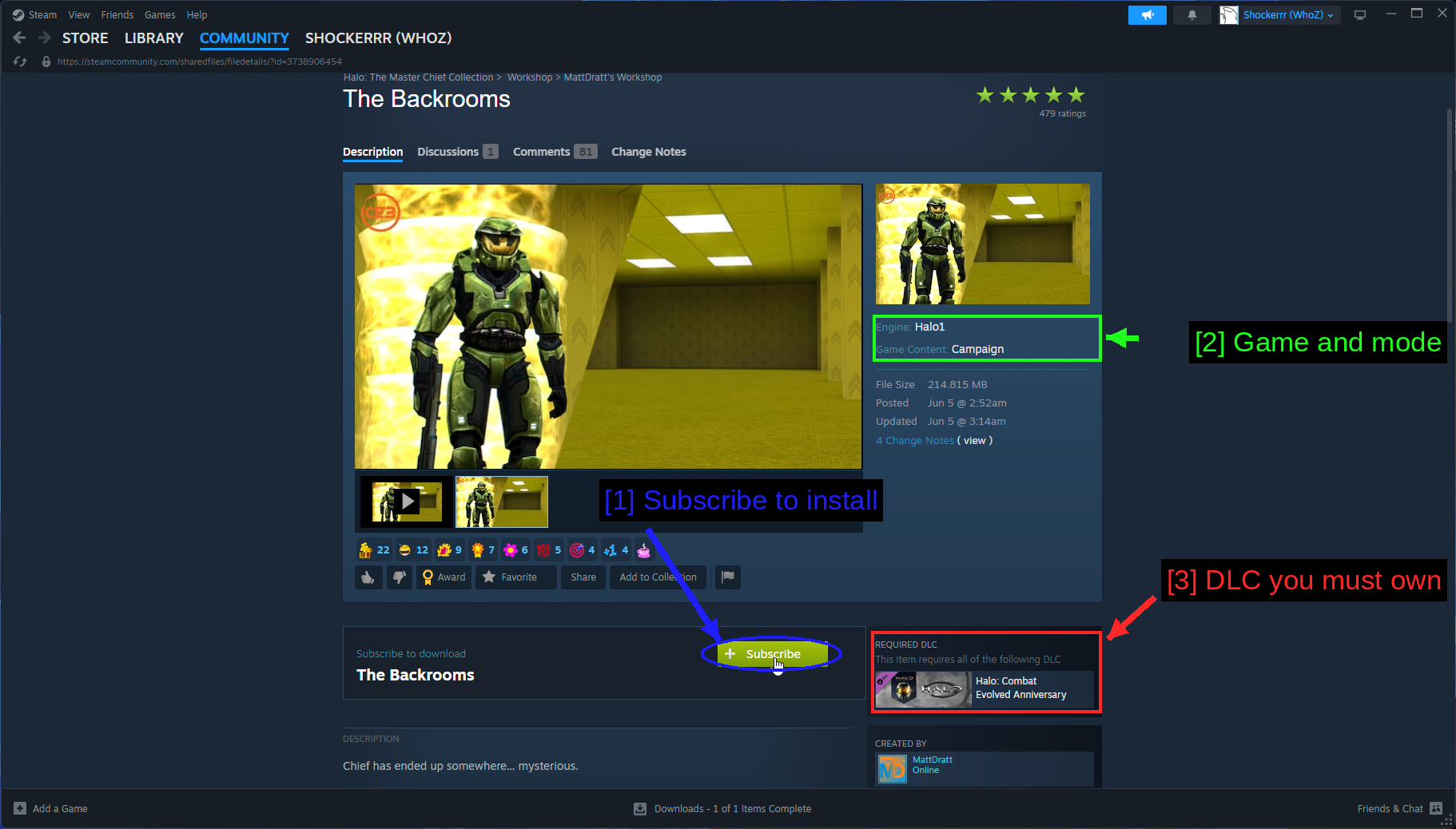 The Backrooms en el Steam Workshop