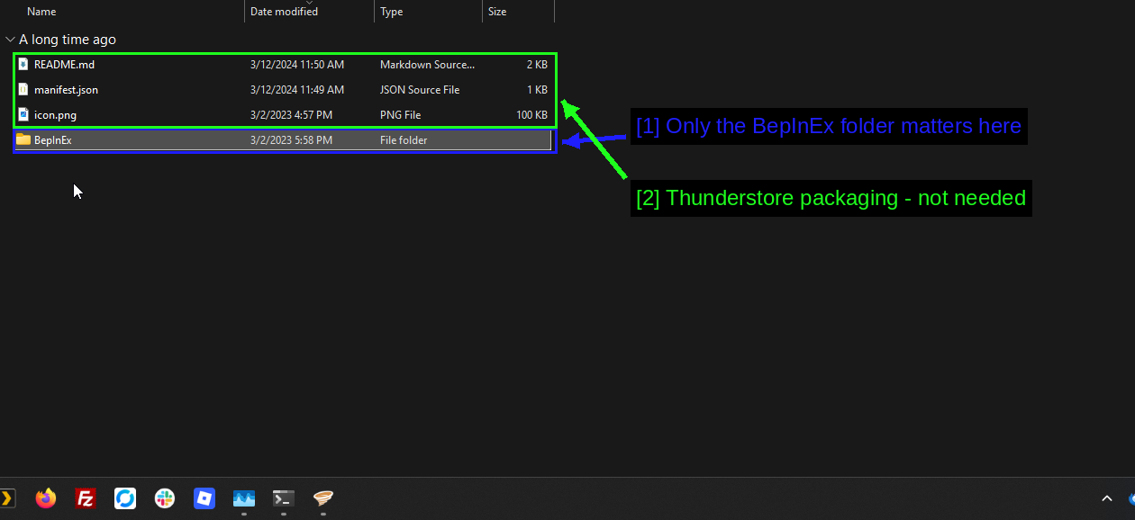 解压后的 SOTF ModMenu 包
