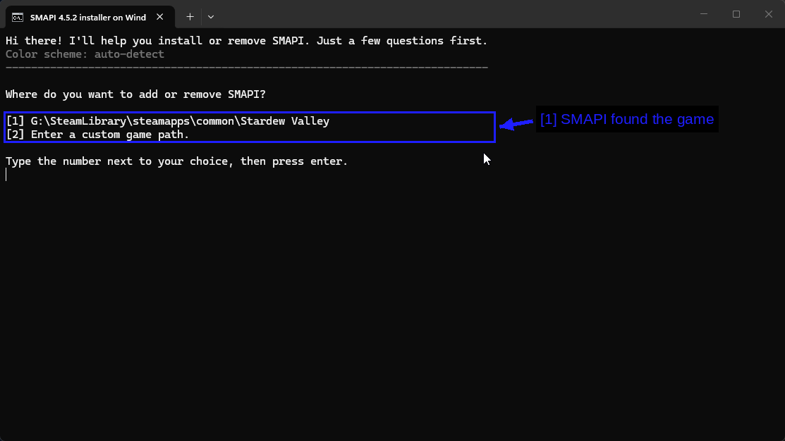 SMAPI Asking Where The Game Is