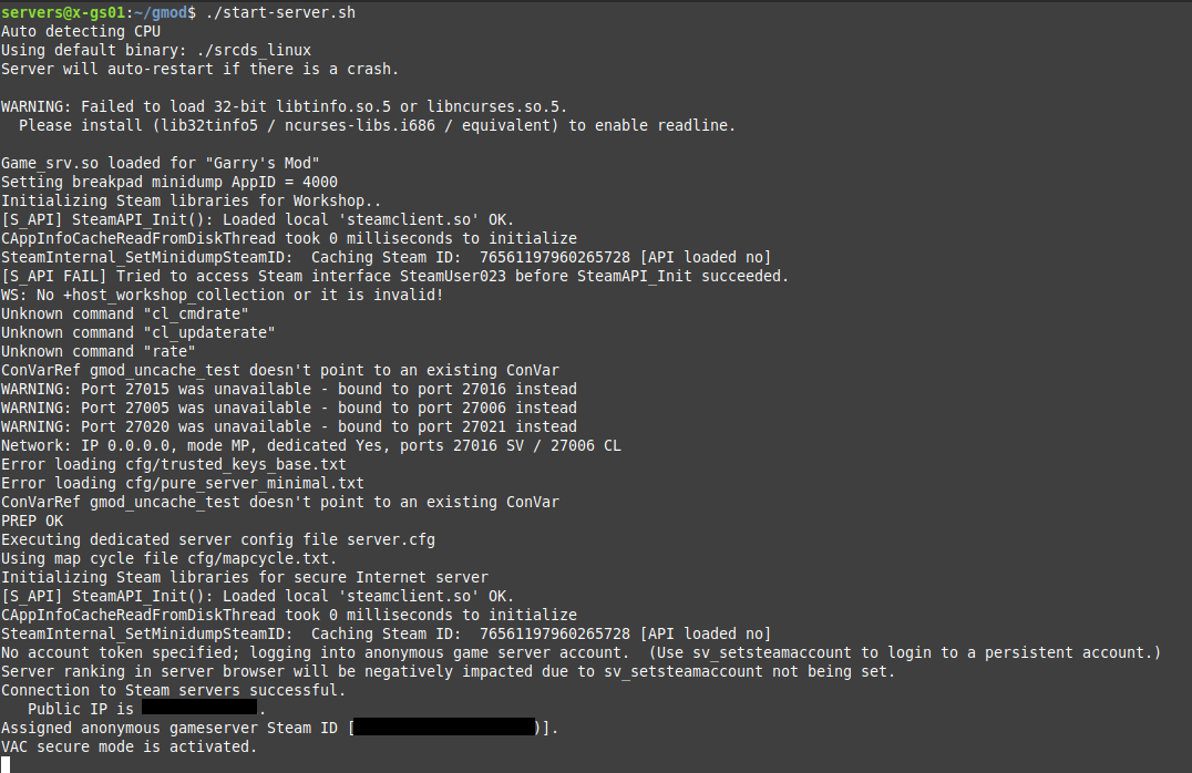 Server Start Linux #2