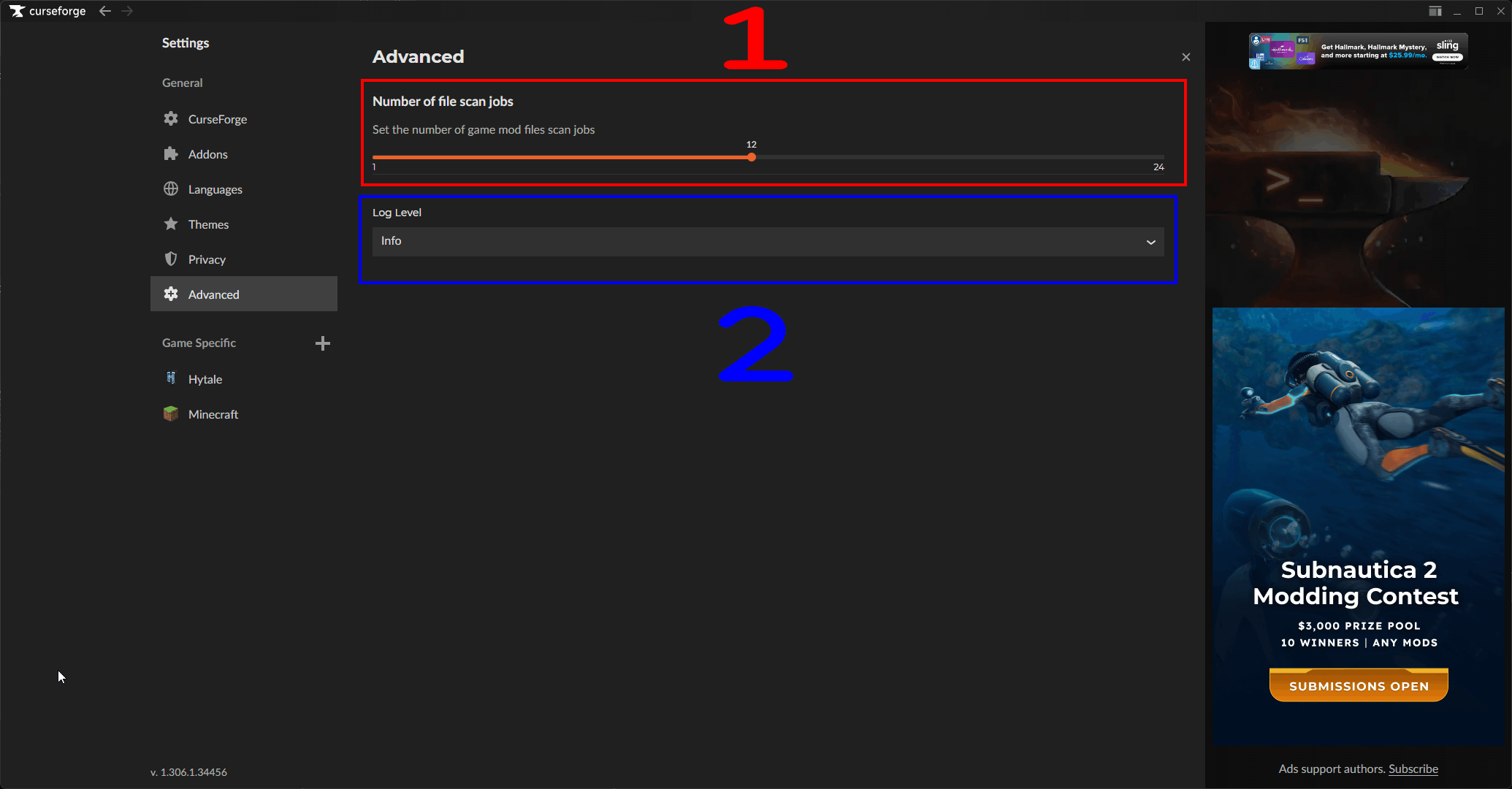Curseforge App Settings