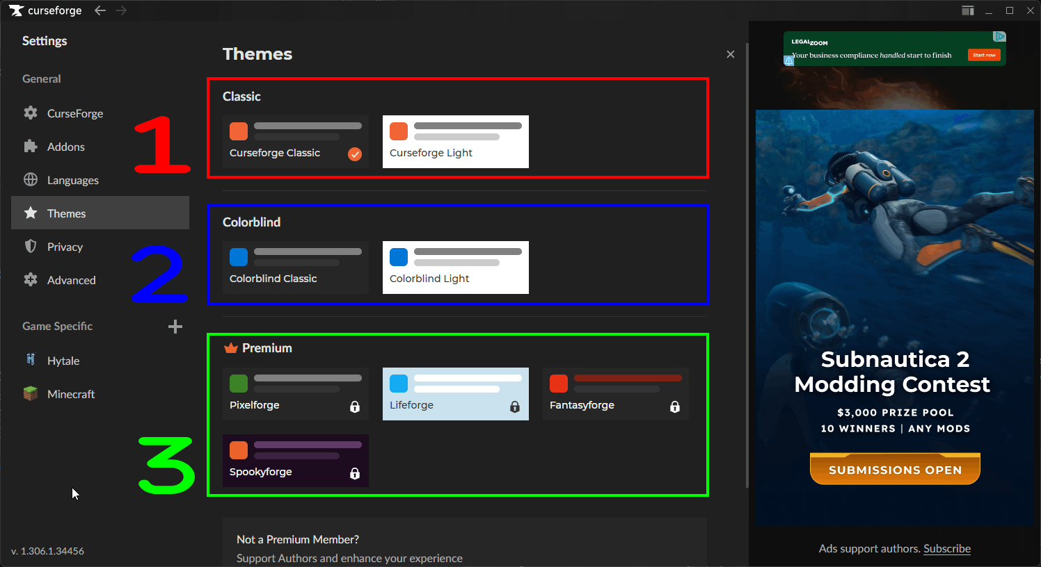 Curseforge App Settings